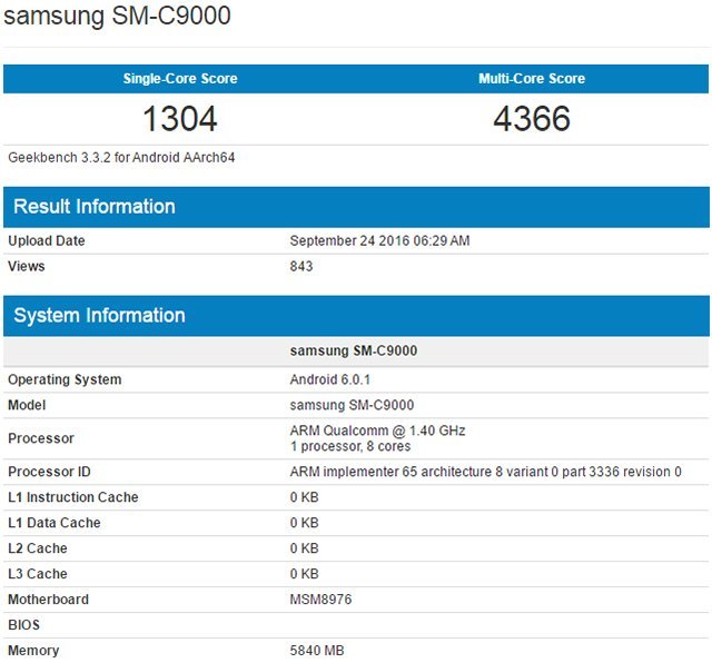 6G运存搭6寸大屏幕 三星C9现身中国工信部 6G运存搭6寸大屏幕 三星C9现身中国工信部