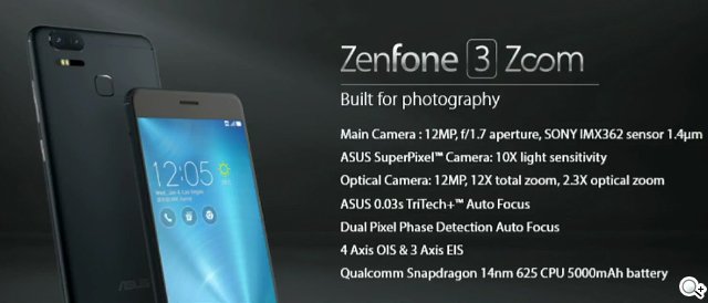 华硕CES展发布ZenFone 3 Zoom、ZenFone AR双款手机 华硕CES展发布ZenFone 3 Zoom、ZenFone AR双款手机